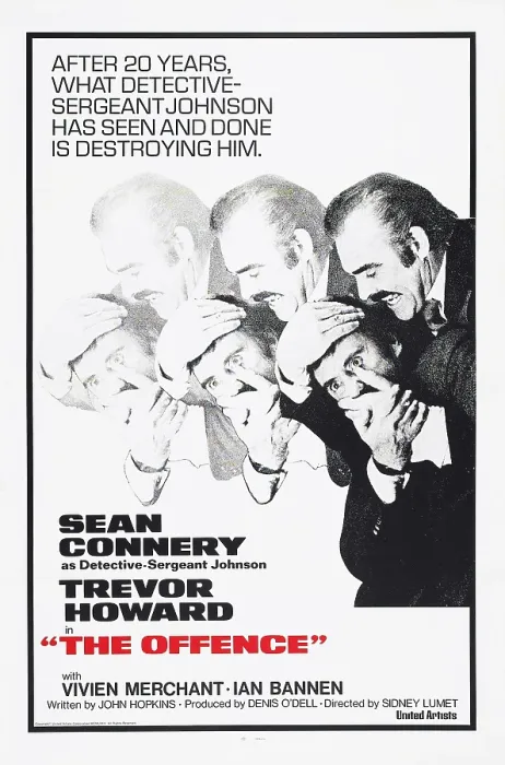 Framed Print : THE OFFENCE, US poster, from left: Ian Bannen, Sean Connery, 1972