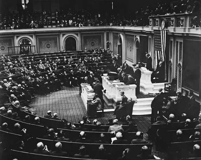 Framed Print : Official count of the electoral vote of the 1928 presidential election by a joint session of Congress on Feb, 12, 1929 Framed Print : Official count of the electoral vote of the 1928 presidential election by a joint session of Congress on Feb, 12, 1929
