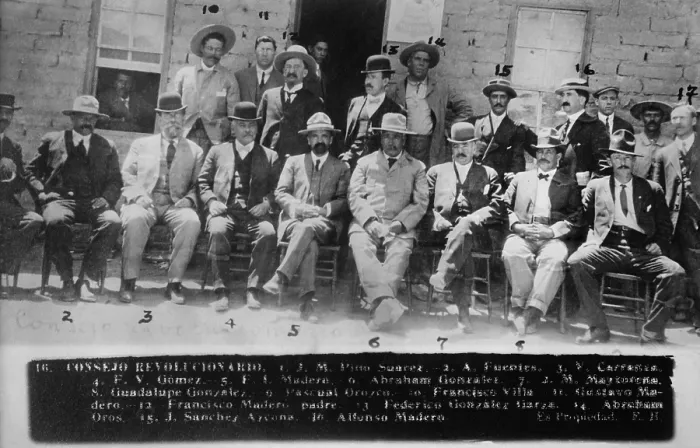 Framed Print : Official photograph of the victors of the Battle of Juarez, May 1911
