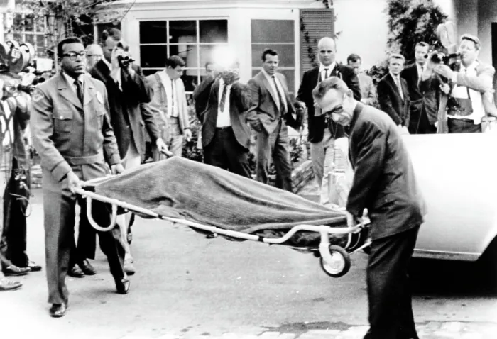 Framed Print : Officials carrying the body of Mickey Rooney's estranged wife, Barbara Thomason, murdered by boyfriend, Milos Milosevic, 1966. Courtesy: CSU Archives / Everett Collection Framed Print : Officials carrying the body of Mickey Rooney's estranged wife, Barbara Thomason, murdered by boyfriend, Milos Milosevic, 1966. Courtesy: CSU Archives / Everett Collection