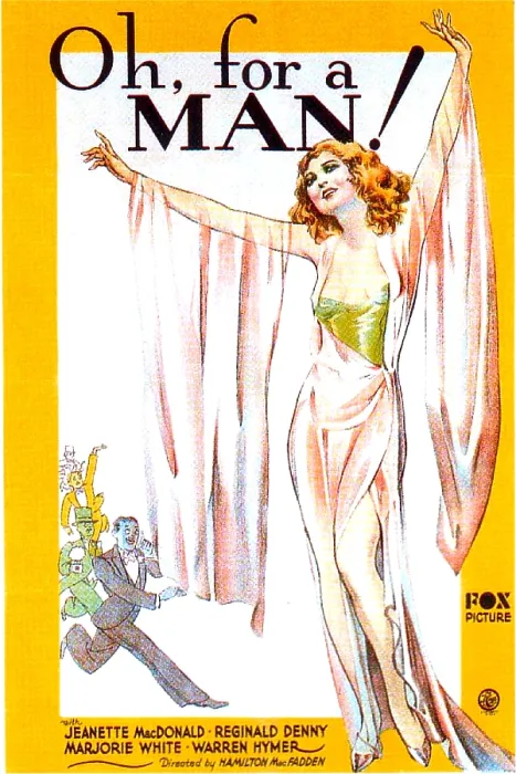 Framed Print : OH, FOR A MAN!, US poster, Jeanette MacDonald, 1930. TM & Copyright 20th Century Fox Film Corp. / courtesy Everett Collection