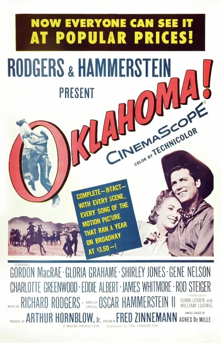 Framed Print : OKLAHOMA!, US poster art, Shirley Jones, Gordon MacRae, 1955. TM & Copyright 20th Century-Fox Film Corp. All rights reserved /  courtesy Everett Collection