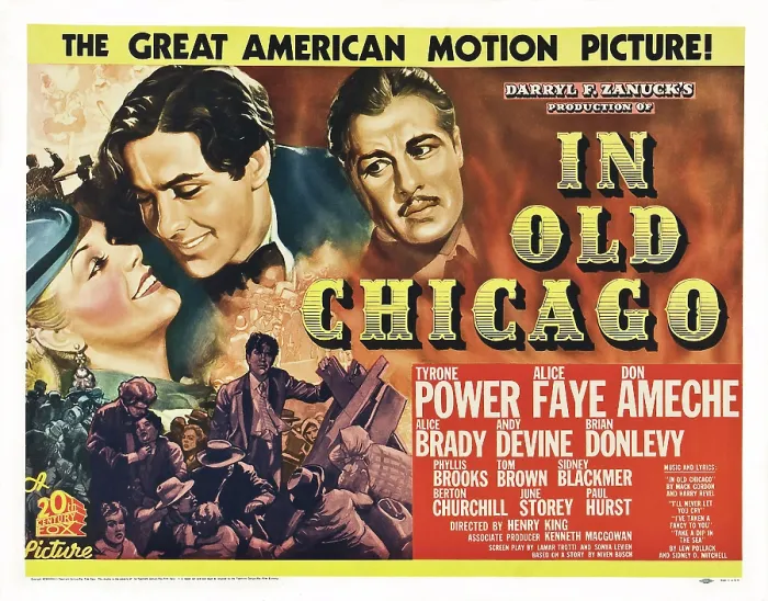 Framed Print : IN OLD CHICAGO, from left: Alice Faye, Tyrone Power, Don Ameche, 1937, TM and Copyright 20th Century Fox Film Corp. All rights reserved. / courtesy Everett Collection