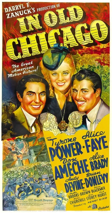 Framed Print : IN OLD CHICAGO, from left: Tyrone Power, Alice Faye, Don Ameche, 1937, TM and Copyright 20th Century Fox Film Corp. All rights reserved. / courtesy Everett Collection