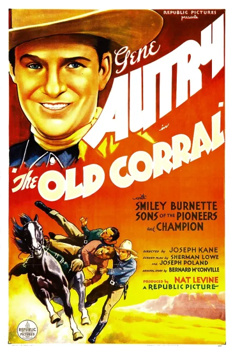 Framed Print : THE OLD CORRAL, Gene Autry, 1936