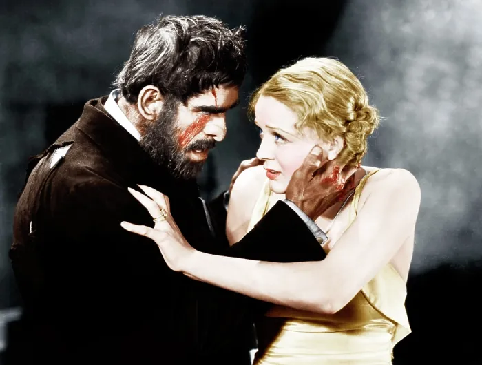 Framed Print : THE OLD DARK HOUSE, from left: Boris Karloff, Gloria Stuart, 1932