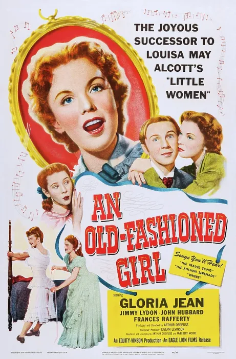 Framed Print : AN OLD-FASHIONED GIRL, from left: Gloria Jean, Jimmy Lydon on poster art, 1949 Framed Print : AN OLD-FASHIONED GIRL, from left: Gloria Jean, Jimmy Lydon on poster art, 1949
