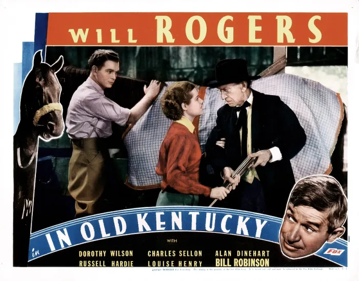Framed Print : IN OLD KENTUCKY, from left, Russell Hardie, Dorothy Wilson, Charles Sellon, Will Rogers, (inset), 1935, TM & Copyright 20th Century Fox Film Corp. / courtesy Everett Collection