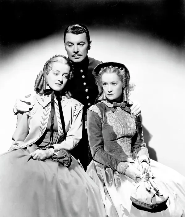 Framed Print : THE OLD MAID, Bette Davis, George Brent, Miriam Hopkins, 1939