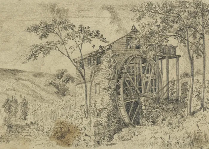 Framed Print : Old Mill, Sandy Hook, Md. 1863 Framed Print : Old Mill, Sandy Hook, Md. 1863