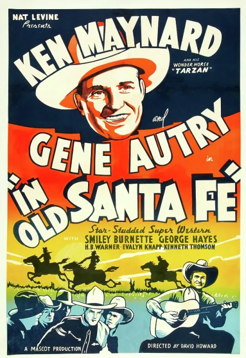 Framed Print : IN OLD SANTA FE, US poster art, Gene Autry, 1934 Framed Print : IN OLD SANTA FE, US poster art, Gene Autry, 1934