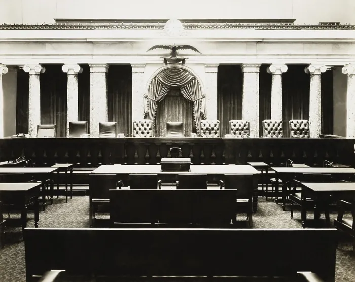 Framed Print : Old Senate Chamber was used by the Supreme Court from 1860 until 1935, as photographed in 1935. (BSLOC_2013_8_50) Framed Print : Old Senate Chamber was used by the Supreme Court from 1860 until 1935, as photographed in 1935. (BSLOC_2013_8_50)