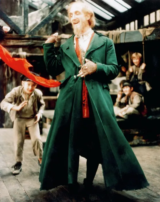 Framed Print : OLIVER!, Mark Lester (left), Ron Moody (front), 1968 Framed Print : OLIVER!, Mark Lester (left), Ron Moody (front), 1968