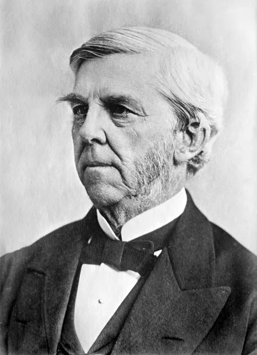 Framed Print : Oliver Wendell Holmes (1809-94) was an influential American writer and poet. His poem, 'Old Ironsides, ' prevented the destruction of the U.S.S. Constitution Framed Print : Oliver Wendell Holmes (1809-94) was an influential American writer and poet. His poem, 'Old Ironsides, ' prevented the destruction of the U.S.S. Constitution