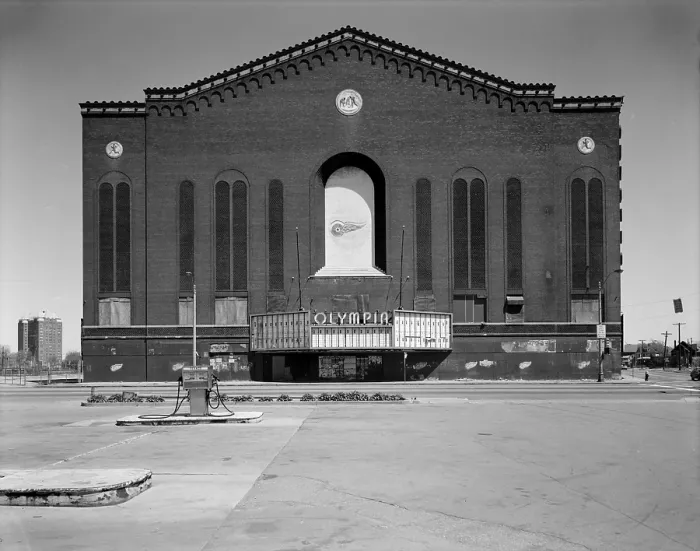Framed Print : Olympia Arena, 5920 Grand River Avenue, Detroit, Michigan, circa 1980s