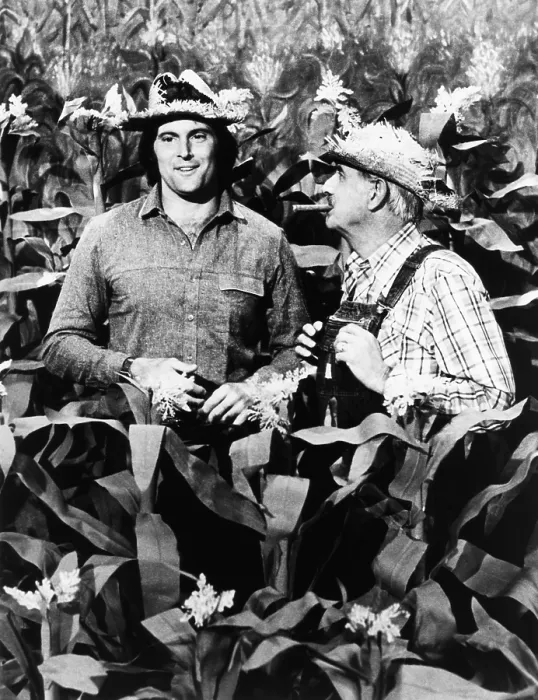 Framed Print : Olympic Champion turned entertainer, Bruce Jenner appears on Hee Haw