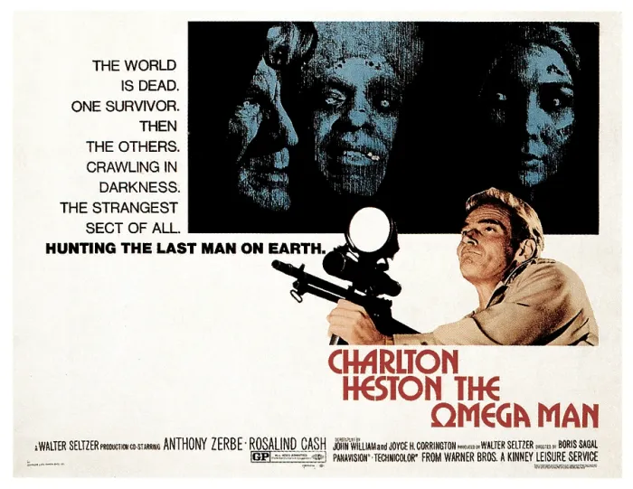 Framed Print : THE OMEGA MAN, Charleton Heston, 1971