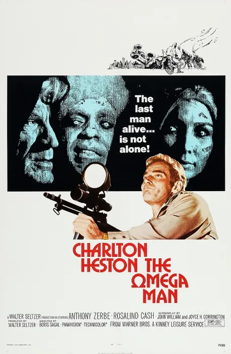 Framed Print : THE OMEGA MAN, US poster art, bottom: Charlton Heston, 1971 Framed Print : THE OMEGA MAN, US poster art, bottom: Charlton Heston, 1971