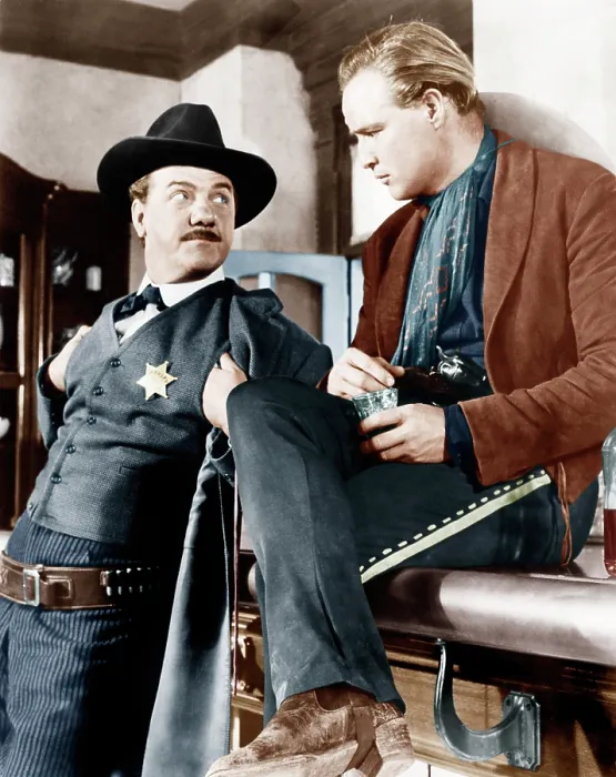 Framed Print : ONE-EYED JACKS, from left: Karl Malden, Marlon Brando, 1961 Framed Print : ONE-EYED JACKS, from left: Karl Malden, Marlon Brando, 1961