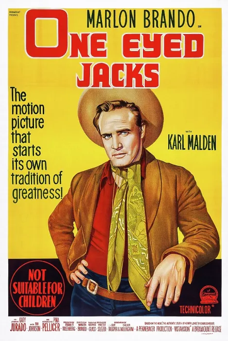 Framed Print : ONE-EYED JACKS, US poster art, Marlon Brando, 1961