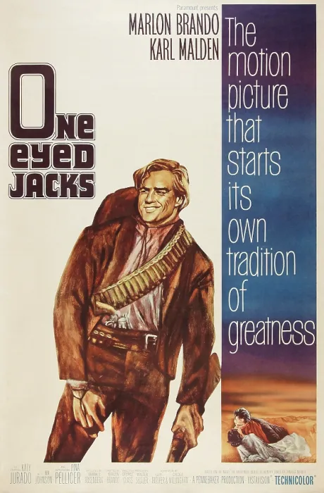 Framed Print : ONE-EYED JACKS, US poster art, Marlon Brando, 1961 Framed Print : ONE-EYED JACKS, US poster art, Marlon Brando, 1961