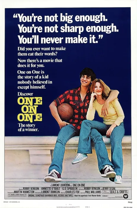 Framed Print : ONE ON ONE, l-r: Robby Benson, Annette O'Toole on poster art, 1977