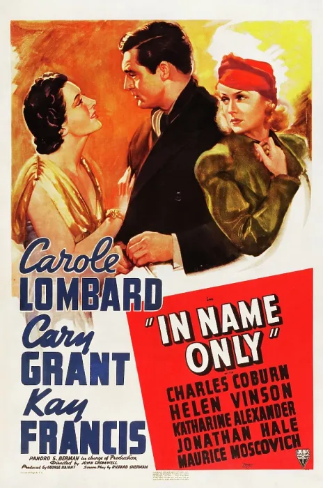 Framed Print : IN NAME ONLY, from left: Kay Francis, Cary Grant, Carole Lombard on window card, 1939 Framed Print : IN NAME ONLY, from left: Kay Francis, Cary Grant, Carole Lombard on window card, 1939