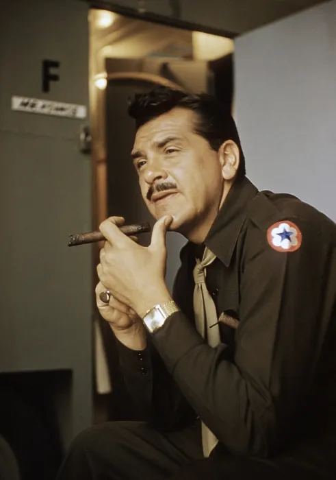 Framed Print : OPERATION MAD BALL, Ernie Kovacs on set, 1957. ph: Gene Trindl  /  TV Guide  /  courtesy Everett Collection