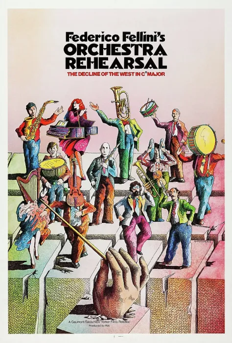 Framed Print : ORCHESTRA REHEARSAL, (aka PROVA D'ORCHESTRA), US poster, 1978, New Yorker / courtesy Everett Collection Framed Print : ORCHESTRA REHEARSAL, (aka PROVA D'ORCHESTRA), US poster, 1978, New Yorker / courtesy Everett Collection