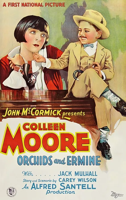 Framed Print : ORCHIDS AND ERMINE, l-r: Colleen Moore, Mickey Rooney on poster art, 1927 Framed Print : ORCHIDS AND ERMINE, l-r: Colleen Moore, Mickey Rooney on poster art, 1927