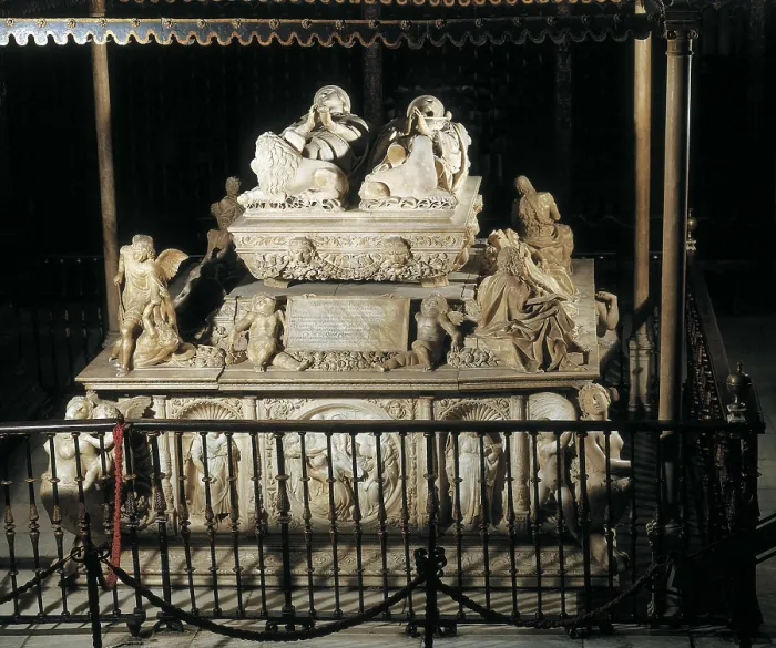 Framed Print : ORDOEZ, Bartolom (1490-1520). Sepulchre of Philip the Handsome and Joanna the Mad. 1526. SPAIN. Granada. Royal Chapel. Renaissance art. Sculpture on marble Framed Print : ORDOEZ, Bartolom (1490-1520). Sepulchre of Philip the Handsome and Joanna the Mad. 1526. SPAIN. Granada. Royal Chapel. Renaissance art. Sculpture on marble