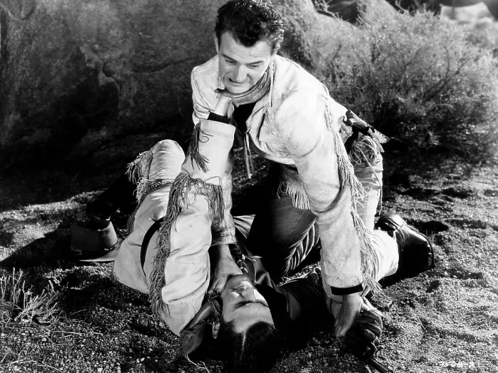 Framed Print : THE OREGON TRAIL, John Wayne, 1936