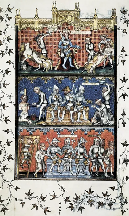 Framed Print : Oresme, Nicholas (1325-1382). Politics. 1340-1350. Illustration of 'Polithics' by Aristotle Framed Print : Oresme, Nicholas (1325-1382). Politics. 1340-1350. Illustration of 'Polithics' by Aristotle