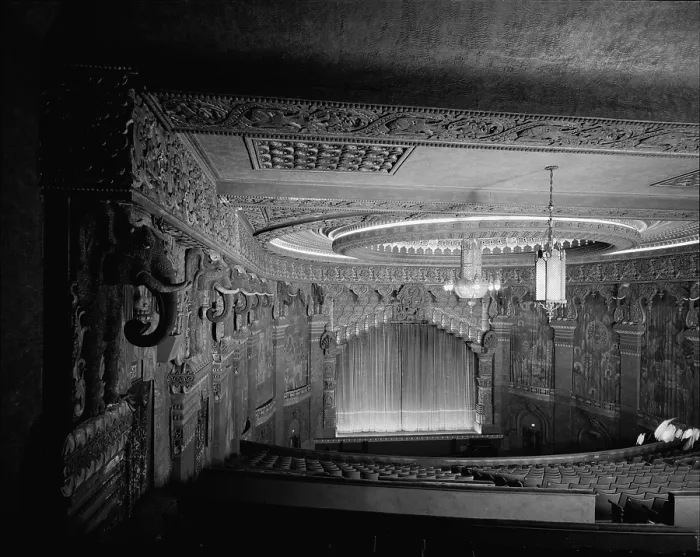Framed Print : The Oriental Theatre, designed by Adrien Voisin, 828 Southeast Grand Avenue, Portland, Oregon, constructed 1927, demolished in 1970, photograph by Lyle E. Winkle, 1969 Framed Print : The Oriental Theatre, designed by Adrien Voisin, 828 Southeast Grand Avenue, Portland, Oregon, constructed 1927, demolished in 1970, photograph by Lyle E. Winkle, 1969