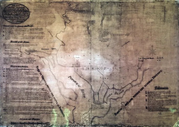 Framed Print : Original plan of the City of Washington D.C. as drawn by Pierre-Charles L'Enfant in 1791, who planned for a future city of 800, 000 inhabitants Framed Print : Original plan of the City of Washington D.C. as drawn by Pierre-Charles L'Enfant in 1791, who planned for a future city of 800, 000 inhabitants