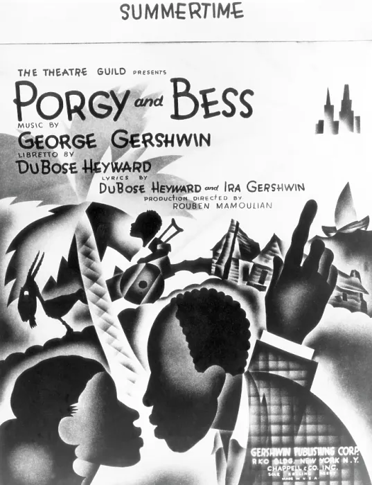 Framed Print : Original sheet music cover for Summertime from the opera Porgy and Bess, featuring music by George Gershwin and lyrics by Ira Gershwin, 1935 Framed Print : Original sheet music cover for Summertime from the opera Porgy and Bess, featuring music by George Gershwin and lyrics by Ira Gershwin, 1935