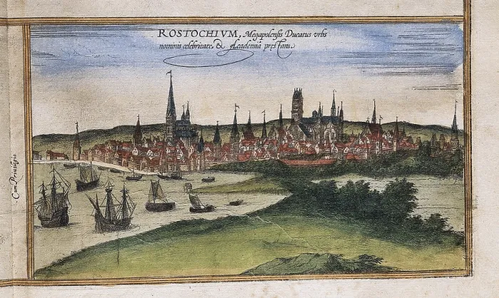 Framed Print : ORTELIUS, Abraham (1527-1598); BRAUN, George (1541-1622); HOGENBERG, Franz (1535-1590). Civitatis Orbis Terrarum (Theatrum orbis terrarum). 1572-1617. Rostock (1572) Framed Print : ORTELIUS, Abraham (1527-1598); BRAUN, George (1541-1622); HOGENBERG, Franz (1535-1590). Civitatis Orbis Terrarum (Theatrum orbis terrarum). 1572-1617. Rostock (1572)