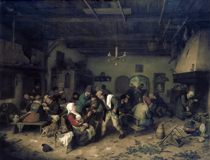Framed Print : OSTADE, Adriaen van (1610-1684). The Tavern. 17th c. Dutch school. Baroque art. Oil on canvas. GERMANY. Dresden. Staatliche Kunstsammlungen (State Art Collections Dresden ) Framed Print : OSTADE, Adriaen van (1610-1684). The Tavern. 17th c. Dutch school. Baroque art. Oil on canvas. GERMANY. Dresden. Staatliche Kunstsammlungen (State Art Collections Dresden )