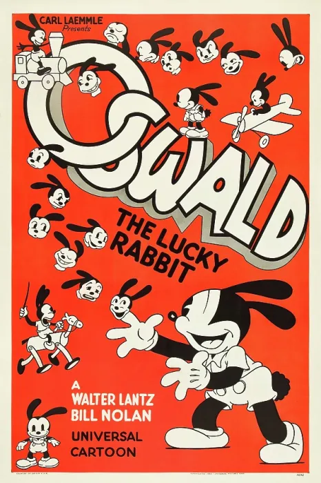 Framed Print : OSWALD THE LUCKY RABBIT, Oswald The Lucky Rabbit, 1935