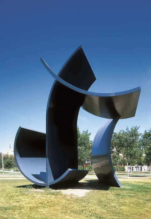 Framed Print : OTEIZA, Jorge (1908-2003). Homage to Malevich. 1957. SPAIN. Terrassa. Located in Parc del Nord. Sculpture. AISA / Everett Collection - Image has fine art copyright