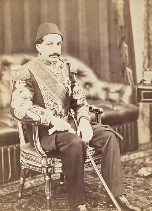 Framed Print : Ottoman Prince Abdul Hamid, traveled to Europe with his uncle, Sultan Abdulaziz, in 1867