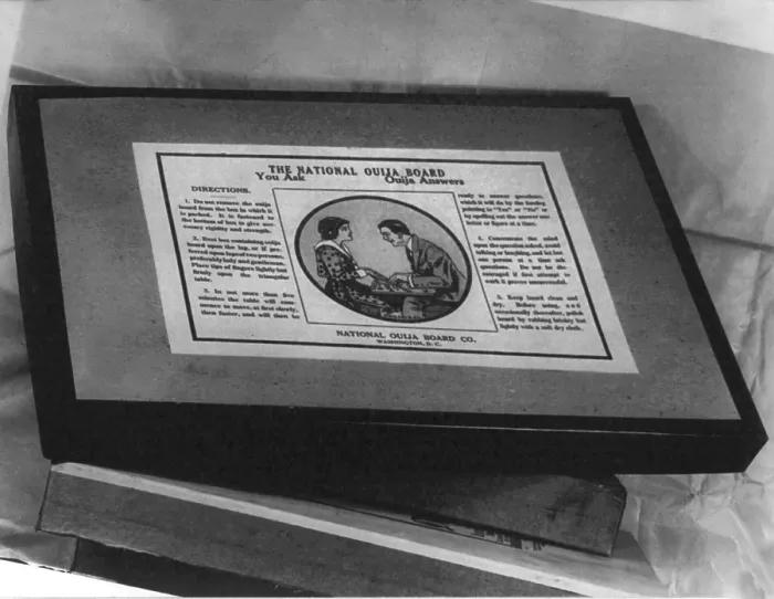 Framed Print : Ouija board, manufactured by the National Ouija Board Company, Washington DC, photograph, 1920