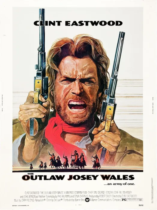 Framed Print : THE OUTLAW JOSEY WALES, Clint Eastwood, 1976