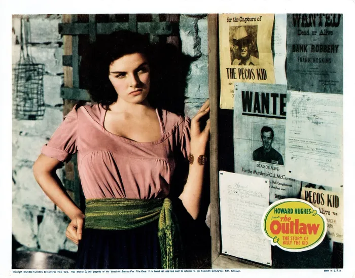 Framed Print : THE OUTLAW, US lobbycard, Jane Russell, 1943