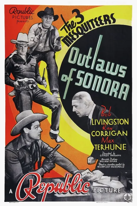 Framed Print : OUTLAWS OF SONORA, left from top: Max Terhune, Ray Corrigan, Bob Livingston, 1938 Framed Print : OUTLAWS OF SONORA, left from top: Max Terhune, Ray Corrigan, Bob Livingston, 1938