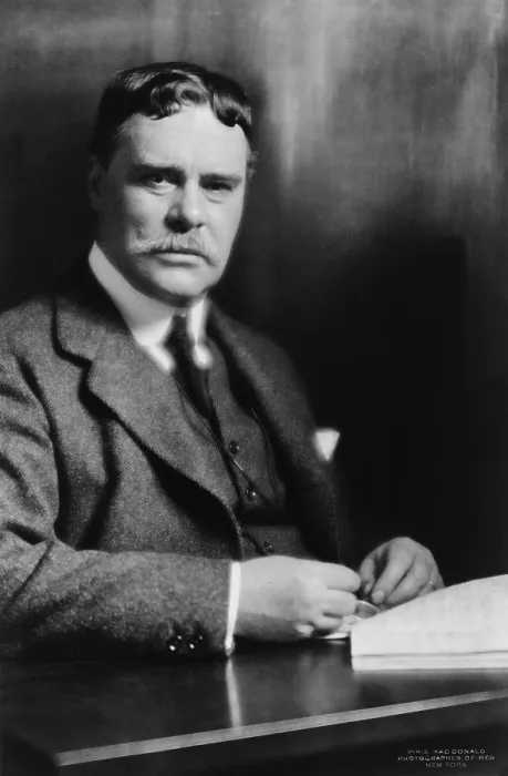 Framed Print : Owen Wister (1860-1938), American who wrote Western novels, best known for 'The Virginian'(1902)