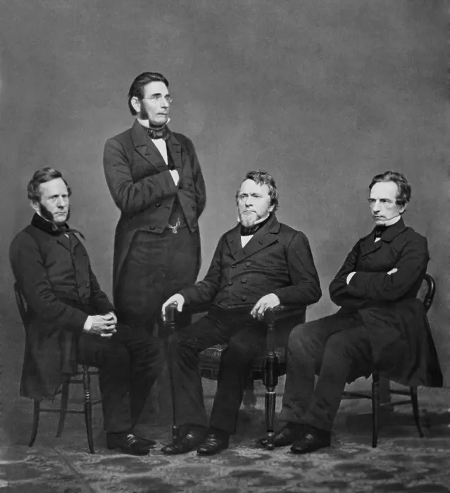 Framed Print : The four owners of Harper & Brothers, a New York publishing house in business from 1833 to 1962 Framed Print : The four owners of Harper & Brothers, a New York publishing house in business from 1833 to 1962