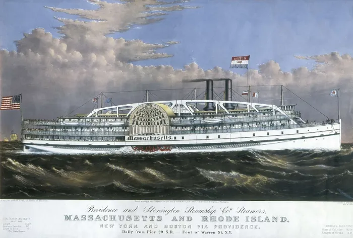 Framed Print : Paddle wheel steamboat 'Massachusetts' (1887). SPAIN. Barcelona. Barcelona Maritime Museum. AISA / Everett Collection**US SALES ONLY** Framed Print : Paddle wheel steamboat 'Massachusetts' (1887). SPAIN. Barcelona. Barcelona Maritime Museum. AISA / Everett Collection**US SALES ONLY**