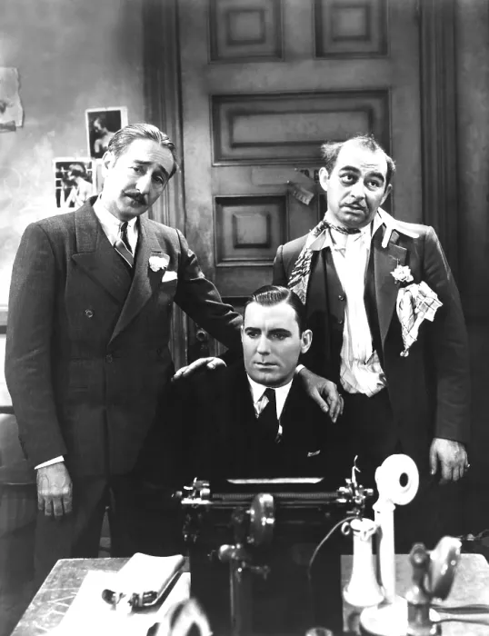Framed Print : THE FRONT PAGE, Adolphe Menjou, Pat O'Brien, Maurice Black, 1931