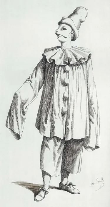 Framed Print : Pagliaccio, character of the Commedia dell'Arte. Etching. AISA / Everett Collection**US SALES ONLY** Framed Print : Pagliaccio, character of the Commedia dell'Arte. Etching. AISA / Everett Collection**US SALES ONLY**